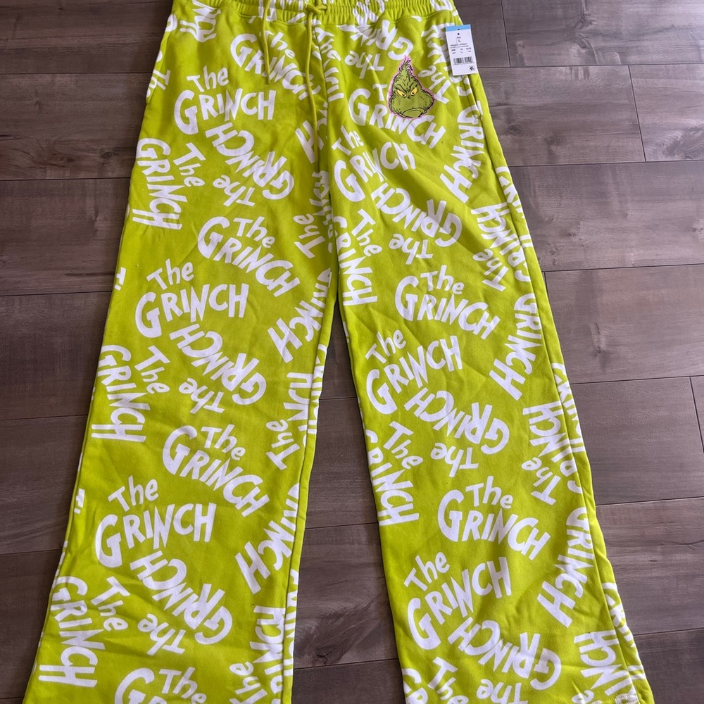 Dr. Seuss Grinch Pajama Bottoms - Lime Green
